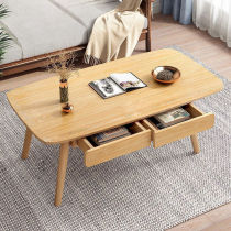 Minimalist modern tea table Small Nordic small Easy family Tea Small size tea table Living room Home A few sofa Edge a few