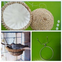 Handmade Birds Nest Pearl gold Blue Bird hibiscus bird Jade Bird Snow pigeon nest breeding nest decoration Birds Nest