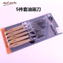 Mont Mater Oil Painting Knife Scraper Oil Painting Knife Package Water Powder Propylene Paint Scraper Pick Knife toning knife Fine art Supplies