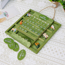 zakka retro Mediterranean calendar wooden calendar wooden calendar home store wall decoration hanging brand