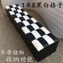 Shoe stool barber shop long bench stool Garden Mall software long stool long stool soft bag sofa stool can be customized