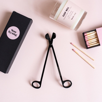 South Korea imported Soohyang Xiuxiang scented candle wick trimmer black candle scissors Wick scissors