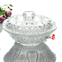 European-style transparent crystal creative glass storage jar candy jar wedding celebration sugar jar sugar jar drunken shrimp jar seasoning jar