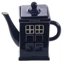 Doctor Who Tardis Doctor Who DR Police Box Ceramic Coffee Kettle Police Box Teapot