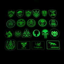 pvc OUTDOOR NIGHT LIGHT Magic Sticker Arm Badge Chest Badge Badge Badge 1000 Of 1000 Kinds (Send Hair Side)
