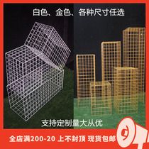 Wedding wrought iron grid road guide geometric box Road lead wedding props layout wire guide three sets
