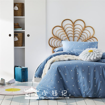 Xiao Yu Ji Australia adairs childrens bedding quilt cover pillowcase blue flower Flower Cotton