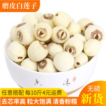 Lotus seeds dry goods 500g selected grinding leather waxy white lotus seeds pure natural hand to core Xiangtan Lotus no core new goods