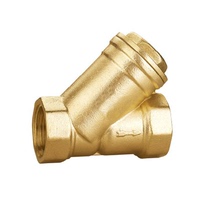 Fangwei internal thread screw mouth Brass water pump filter filter valve 6 points DN20 15 25 32 40 50