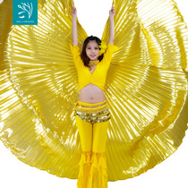 Dancer golden wings belly dance golden wings props adult big golden wings performance wings dance clothes 360 degree golden wings