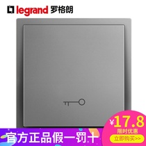 tcl Legrand concealed doorbell access control switch out button Ding Dong self-reset 86 type dark sand silver
