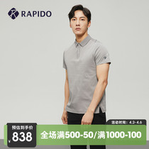 RAPIDO Thunder Bolt 2022 Spring new mens R series high quality short sleeves POLO shirts turn T-shirts