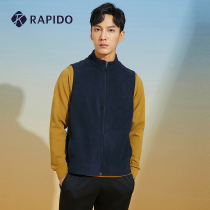  RAPIDO 2021 autumn new products mens FLEECE fashion embroidery printing stand-up collar horse clip