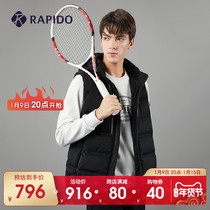 RAPIDO break Thunder winter mens transition warm elastic hooded jacket vest coat mall same model