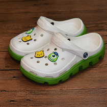 Yearn for life with cave shoes female ins tide beach slippers thick soled sandals summer nurse shoes 33-34 yards