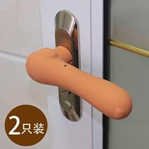 Cartoon door handle protective cover silicone anti-collision anti-static childrens room door and window household pull handle cover anti-collision pad