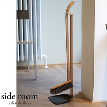 SR | Sweden iris Hantverk home soft horse mane long wooden handle dustpan broom combination wood floor