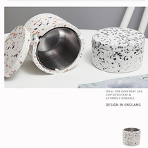 Ashtrays Nordic Water milled stone with cover Creative personality Ins brief Wind Anti-smoke Smell Hotel Room Special Pendulum