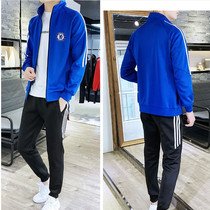 Chelsea fans men's and women's spring and autumn sports casual suit Chelsea coat sweater sportswear pants suit
