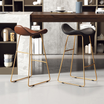 Nordic bar chair creative modern simple bar stool front seat leisure milk tea shop cafe high chair