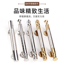 304 stainless steel clear fit handle double open wood door minimun handle thickened stainless steel gate wooden door golden handle