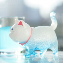 Utopian creation genuine Meow Meow full bag blind box swing Bell transparent colorful version hand cat bell ornaments