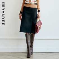 Yan Yu OL professional thin skirt autumn dress 2021 New Lady simple temperament straight tube pencil skirt