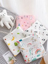Japanese baby bath towel cotton super soft absorbent thin four-layer gauze baby cover blanket is newborn bath towel