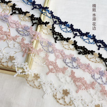 lolita clothing accessories design gold thread water soluble embroidery lace lace clothes cheongsam dress decoration materials