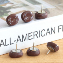 Creative simulation coffee bean cartoon pushpins 6 restaurant customer wall decoration color photo wall Press nail