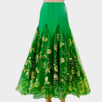 Competition modern dance dress new big dress long dress Waltz waltz national standard dance skirt ballroom dance skirt performance costume