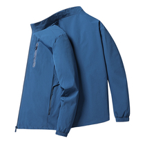 Spring and Autumn Clothing An Sportswear Tamper Jacket Mens Stand Collar Soft Shell Clothing Mens Quick Dry Single Clothes Top