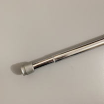 Silver telescopic pole non-perforated shower curtain rod curtain rod bathroom toilet rack bedroom wardrobe brace