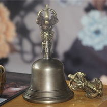 King Kong bells Tibetan national musical instrument Nepal handmade pure copper nine-strand five-strand rattling Bell Bell hit the magic pestle