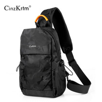Mens Chest Bag Camouflated Single Shoulder Bag Slanted Satchel Fashion Tide Card Male Bag Ins Chest Front Small Backpack Waterproof Oxford Cloth