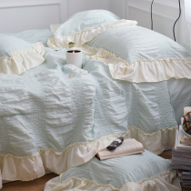 Get a good nights sleep Washed Creamy Yarn Summer By Kit Lotus Leaf Side Method Pro-Skin Pure Color Air Conditioning Is Cool Four Sets