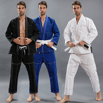 Brazilian jujitsu Taoist clothing men and women 2019 new training jujitsu anti-wear clothing childrens jujitsu clothing black blue and white custom