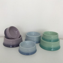 French Le Creuset Cool Colourful Pets Series Dog Food Pots Dogs Ceramic Bowls Dogs Kitty Versatile