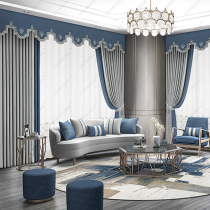 Yiyi finished master blackout light protection fashion cotton and linen wild living room bedroom curtains store same style