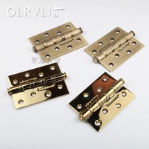 Pure copper pvd gold pvd hinge door solid wood door retro hinge heavy bronze hinge hinge