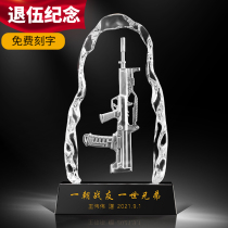 Veterans souvenir custom creative veteran gifts to send comrades-in-arms veterans squad leader retired