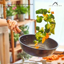 Garth kitchen pan non-stick frying pan frying pan wok wok wok wok wok pot gas stove suitable induction cooker General