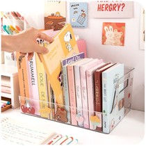 Three times Living Home Pavilion transparent desktop containing box bookshelves Student desktop Bookshelf Book textbook shelves