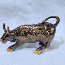 Cow copper cow Wall Street Cow Wang Stock Cow Pakistan copper ornaments Zodiac Cow gift factory direct sales