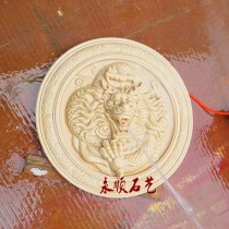 Sandstone landscape sculpture Sandstone relief water spray sculpture Garden community landscaping Feng Shui dragon decoration Courtyard decoration