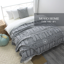 Summer cotton gauze towel casual blanket nap single blanket towel air conditioning blanket new geometric Indian