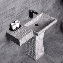 Outdoor wash basin courtyard wash basin balcony wash basin outdoor garden stone column wash basin