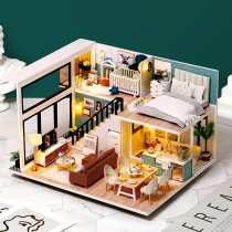 Smart house diy hut comfortable life handmade 3d assembly puzzle model difficult toy small house