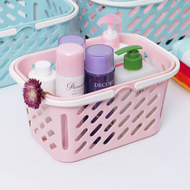 Hand-held shopping basket plastic beer basket strawberry picking basket storage basket hollow bathroom bath basket