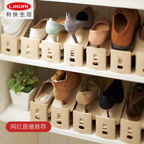 Quick shoe finishing frame height adjustable shoe storage artifact Japan imported shoe rack 6 sets